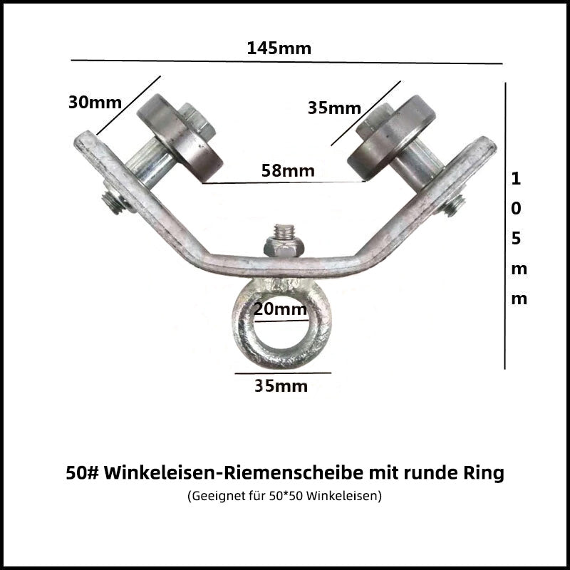 Winkeleisenbahn Aufhängerolle