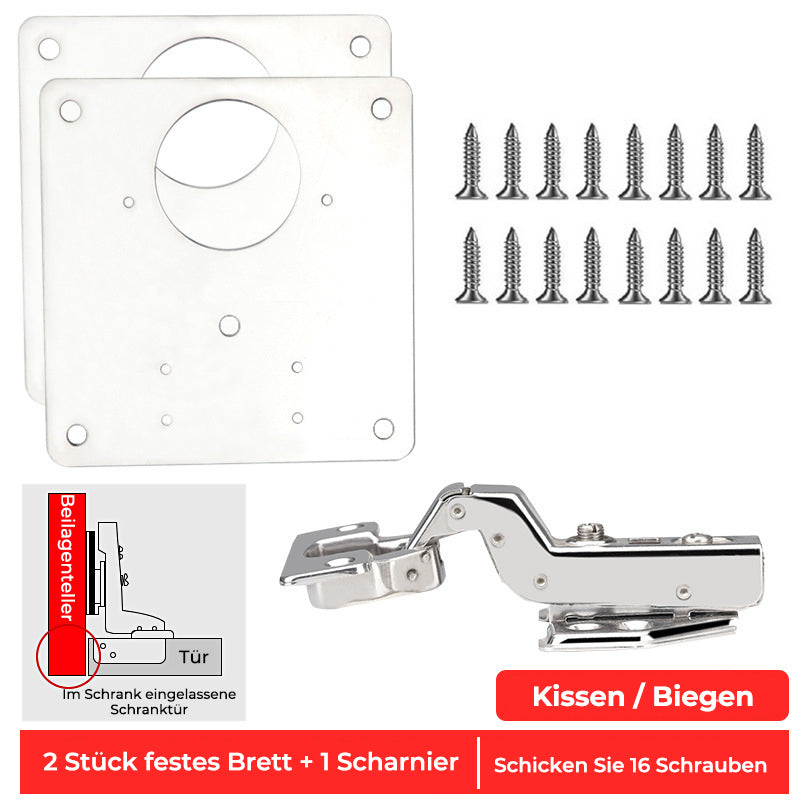 Praktisches Schranktürscharnier-Set