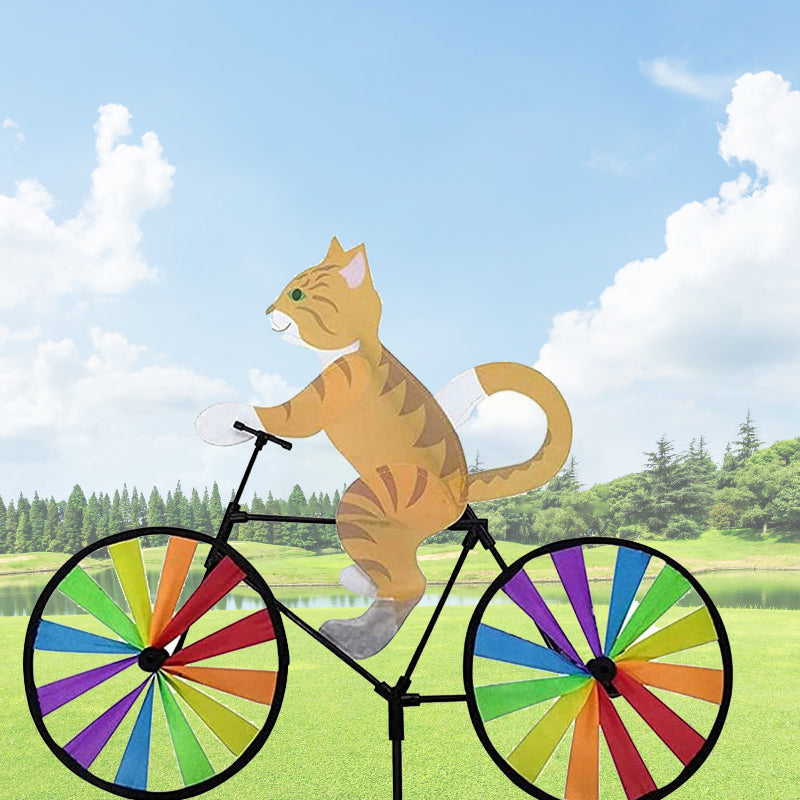 Katzen Fahrrad Windspinner