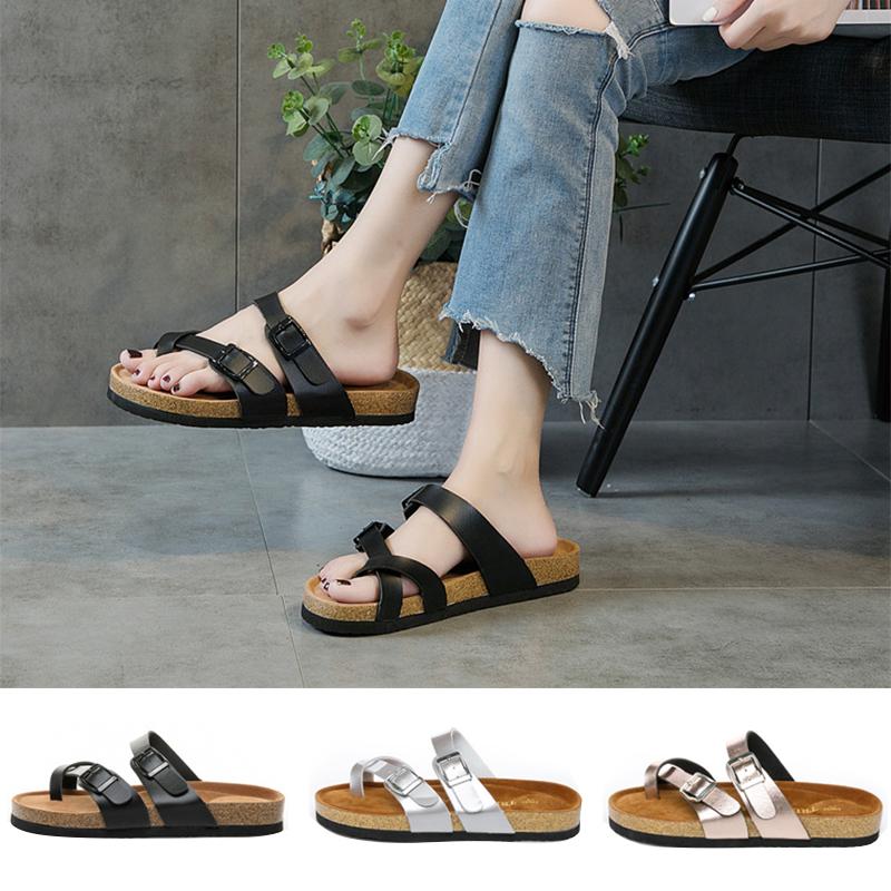 Damen böhmische Sandalen mit flachem Absatz