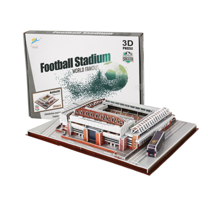 3D dreidimensionales Fußballfeld-Puzzle