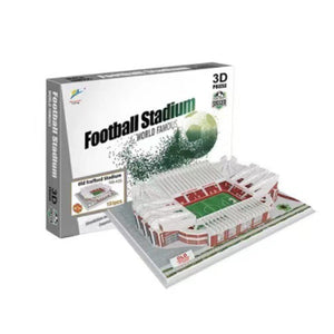 3D dreidimensionales Fußballfeld-Puzzle