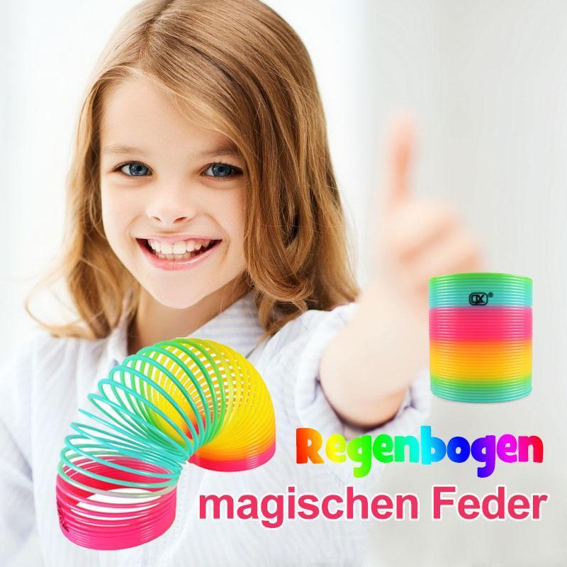 Regenbogen magischen Feder