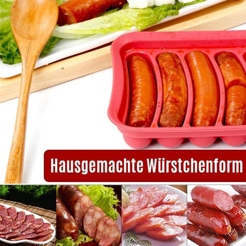 Hausgemachte Wurstform zum Grillen und Frühstück