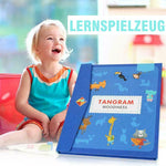 Holzmuster Tangram Magnetpuzzle