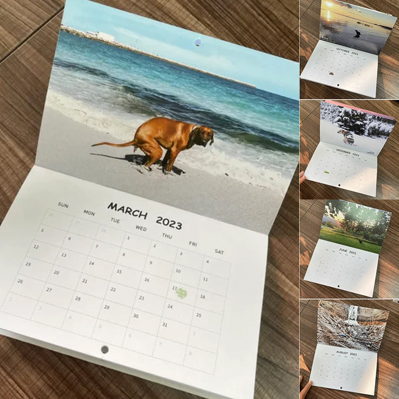 Lustiges Kalendergeschenk - Kackender Hundekalender