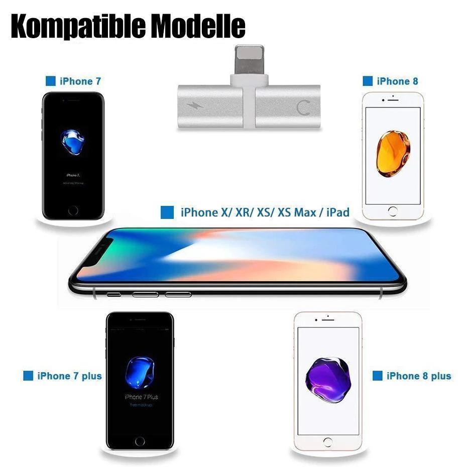 4 in 1 Kopfhörer Blitzadapter für iPhone