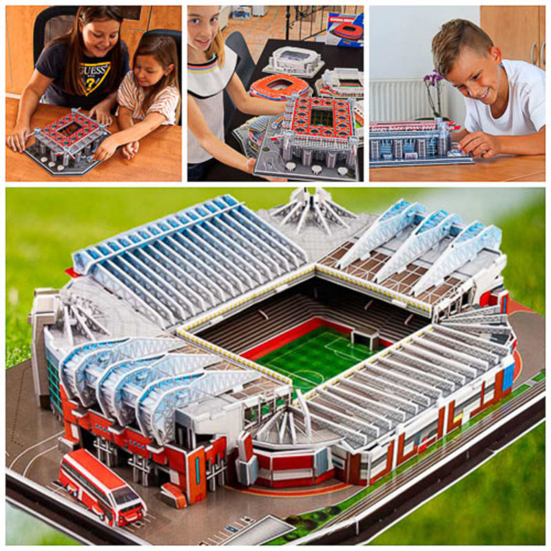 3D dreidimensionales Fußballfeld-Puzzle