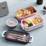 Doppellagige Lunchbox aus Edelstahl