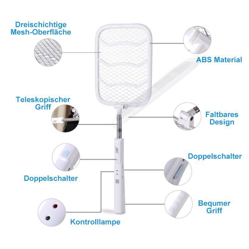 Teleskopische elektrische Mückenklatsche