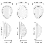 3D Schokoladen Eierform Kit, 3 Stück