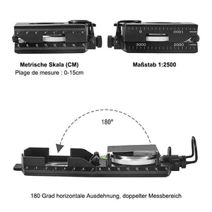 Multifunktionaler Kompass mit Flip-Flop-Funktion