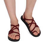 Flip Flops Kreuzband Geflochtene Sandalen