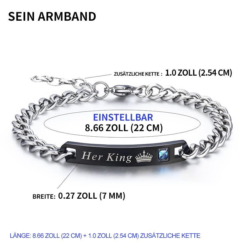 Liebespaar-Armband aus Titan-Stahl