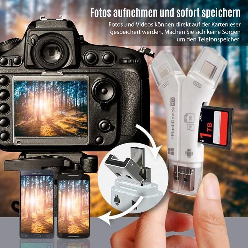 4-in-1 iFlash Drive Kartenleser