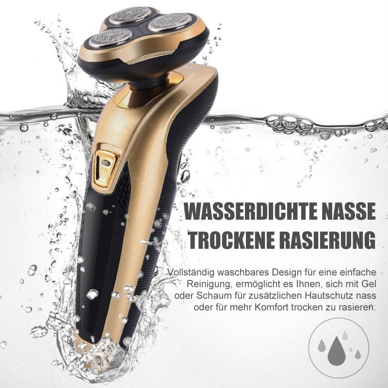 3-in-1 Waschbarer wiederaufladbarer Rasierer