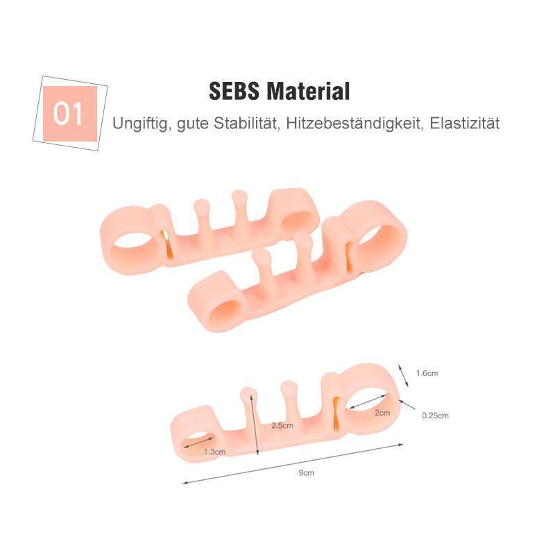 Elastischer Zehen Abscheider, 1 Paar