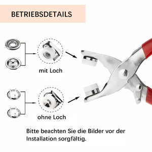 Multifunktionales Snap-Kit aus Metall