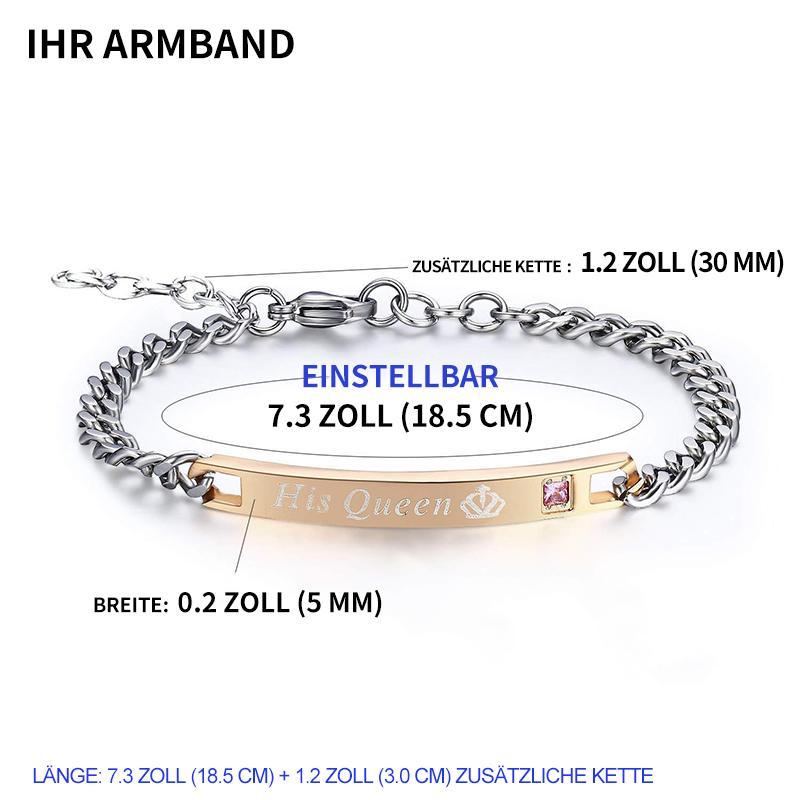 Liebespaar-Armband aus Titan-Stahl