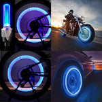 LED Ventilkappenlicht für Fahrrad und Auto, 2 Stücke