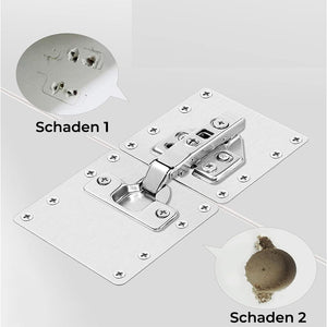 Praktisches Schranktürscharnier-Set