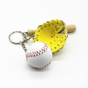 Mini Baseball-Schlüsselanhänger