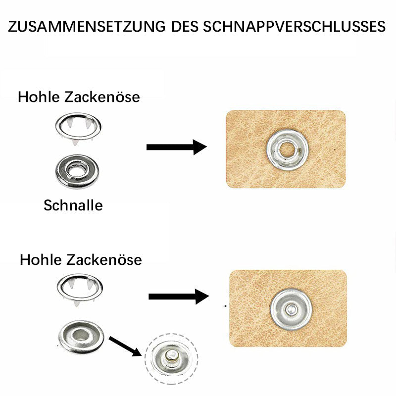 Multifunktionales Snap-Kit aus Metall