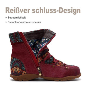 Handgemachte böhmische Spleißen Jacquard Stiefeletten