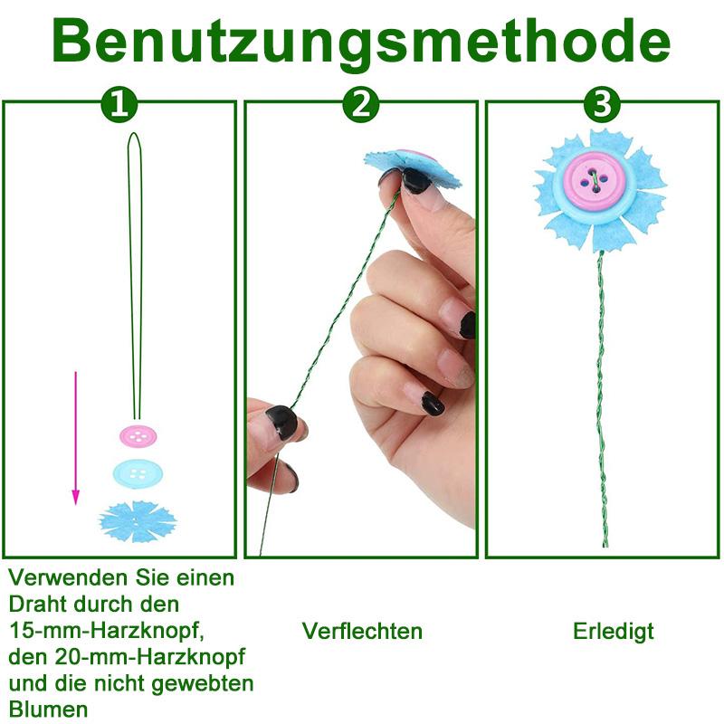 DIY Knopfstrauß Set