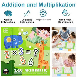 2-in-1 Magnetisches Multiplikations- und Additionslernspielzeug für Kinder