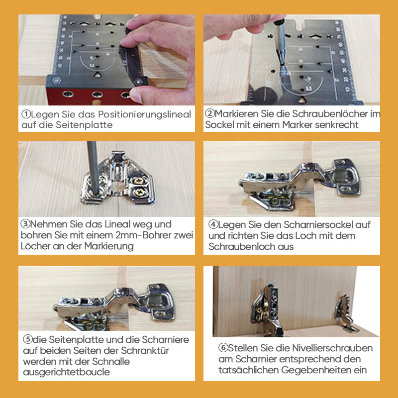 35mm Scharnier Scharnierschablone Bohrer Locator