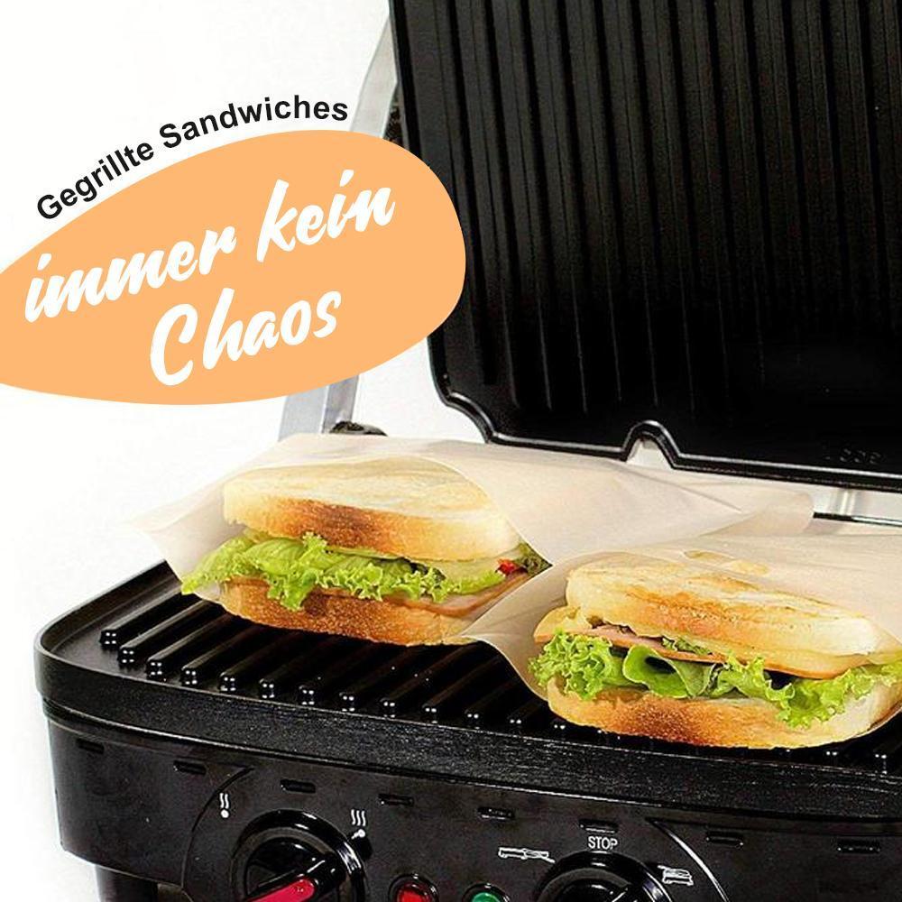 Bequee Antihaft Toastabags für Mikrowelle,  Wiederverwendbar, 5er-Paket