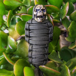 Paracord Mumie Messing Totenkopf Schlüsselanhänger