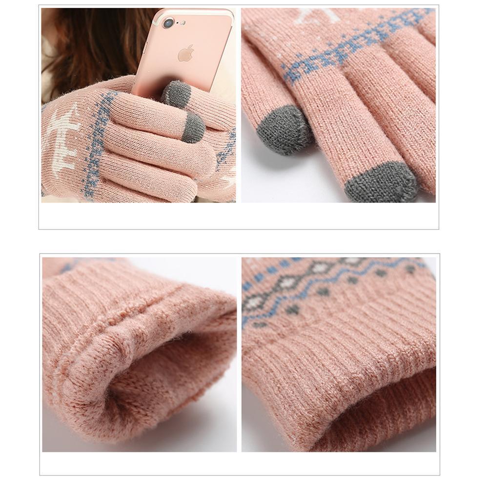 Gestricktere Touchscreen-Handschuhe (Ein Paar)