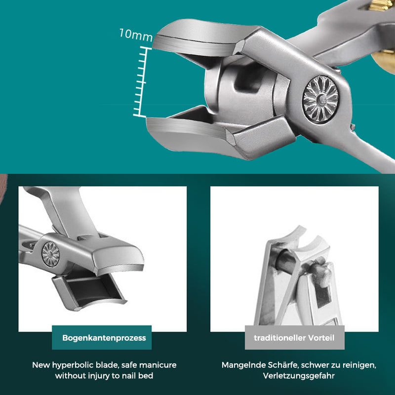 Nagelknipser aus Edelstahl mit großer Öffnung